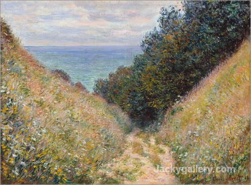 Road at La CavEe, Pourville II by Claude Monet paintings reproduction